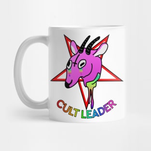 Cult leader pink colorful goat Mug